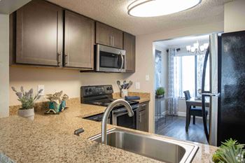Granite Countertop Kitchen at Seaside Villas Apartments, Pacifica SD Mgt, St Augustine, Florida